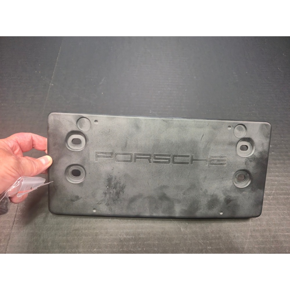 Porsche Front License Plate Bracket Mount Holder OEM 7P5.807.287 A/C Black